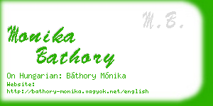 monika bathory business card