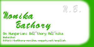 monika bathory business card